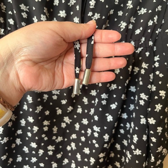 Fall dress, office wear, size large, drawstring waist. Long sleeve midi length - Picture 12 of 14